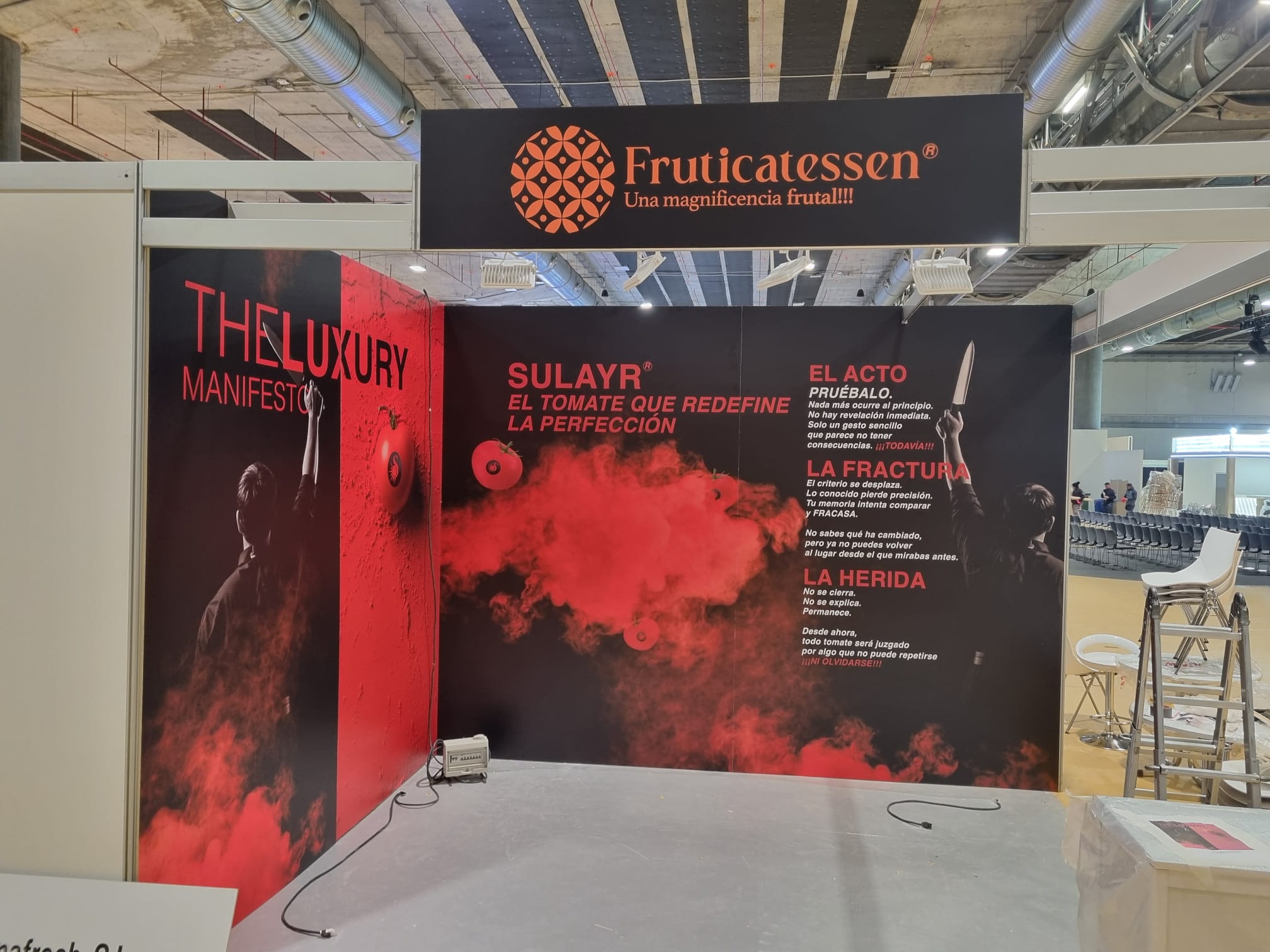 Panelado de Almafresh con la gráfica de Sulayr en Madrid Fusión 2026.